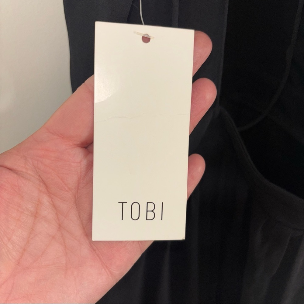 Tobi Black Sleeveless Strappy Back Halter Maxi Dress Size XS - Picture 8 of 14